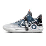 [Custom Future City]  KD Trey 5 IX Basketball Shoes Unisex Mid-Top White, Black, Gray, Blue