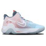 [Custom Love at first sight]  KD Trey 5 IX Basketball Shoes Unisex Mid-Top Pink/Blue - Image 2
