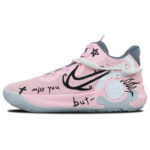 [Custom Unparalleled beauty]  KD Trey 5 IX Basketball Shoes Unisex Mid-Top Pink/Black - Image 2