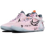 [Custom Unparalleled beauty]  KD Trey 5 IX Basketball Shoes Unisex Mid-Top Pink/Black - Image 4