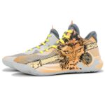 [Custom The Legend of Sun Wukong for both men and women]  Trey 5 Basketball Shoes Unisex Mid-Top Orange/Black - Image 3