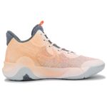 [Custom Rainforest Thailand for men and women]  Trey 5 Basketball Shoes Unisex Mid-Top Orange/Red/Black - Image 2