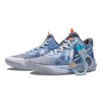 [Custom Blue planet]  KD Trey 5 IX Basketball Shoes Unisex Mid-Top Blue - Image 3