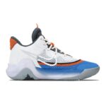 [Custom The same style for both men and women, thunderous and powerful]  KD Trey 5 IX Basketball Shoes Unisex Mid-Top Grey/Blue/Orange/Black - Image 2