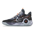 [Custom Unisex Dawn Frontline style]  KD Trey 5 IX Basketball Shoes Unisex Mid-Top Black/Gray/Orange