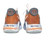 [Custom "Blazing flame"]  KD Trey 5 IX Basketball Shoes Unisex Mid-Top Gray/Orange/Blue - Image 4