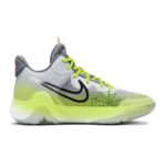 [Custom Unisex violent spiders]  KD Trey 5 IX Basketball Shoes Unisex Mid-Top Grey/Green/Black/White - Image 2