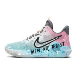 [Custom The same type of observer for men and women]  KD Trey 5 IX Basketball Shoes Unisex Mid-Top Blue/pink/black/white/gray