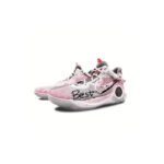 [Custom Pink and shiny swallowtail for both men and women]  KD Trey 5 IX Basketball Shoes Unisex Mid-Top Pink - Image 3