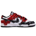 [Custom Men's black and red fluid S-BOX]  Dunk Skateboarding Shoes Men - Image 3