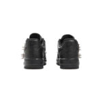 [Custom Pure black punk rivets]  Air Force 1 Skateboarding Shoes Low-top Black - Image 4