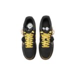 [Custom Black gold rose for women]  Air Force 1 Skateboard Shoes Women's Low-Top Black/Gold - Image 4