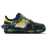 [Custom Bumblebee]  Air Force 1 Skateboarding Shoes Women's Low-top Yellow - Image 2
