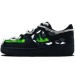 [Custom Silver snake]  Air Force 1 Skateboarding Shoes Women's