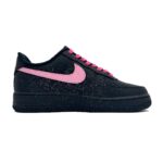 [Custom Pink ink raspberry]  Air Force 1 Skateboarding Shoes Women's Low-top Black/pink - Image 2