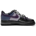 [Custom Female style: Purple Moon Night]  Air Force 1 Skateboard Shoes Women's Low-Top Black/Purple - Image 2