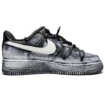 [Custom The female style of the Magpie Bridge and the starry River]  Air Force 1 Skateboarding Shoes Women's Low-top Black/white/gray - Image 2