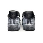 [Custom The female style of the Magpie Bridge and the starry River]  Air Force 1 Skateboarding Shoes Women's Low-top Black/white/gray - Image 4