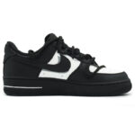 [Custom Female white peach bubble]  Air Force 1 Skateboarding Shoes Women's Low-top Black/white - Image 2