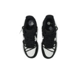 [Custom Female white peach bubble]  Air Force 1 Skateboarding Shoes Women's Low-top Black/white - Image 4