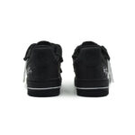 [Custom Female white peach bubble]  Air Force 1 Skateboarding Shoes Women's Low-top Black/white - Image 5