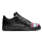 [Custom Stay up late]  Air Force 1 Skateboard Shoes Women's Low-Top Black - Image 2