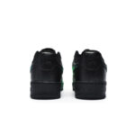[Custom A crazy graffiti green for women]  Air Force 1 Skateboard Shoes Women's Low-Top Black/Green - Image 4