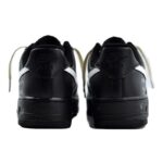 [Custom "North Latitude Smiling Face"]  Air Force 1 Skateboarding Shoes Women's Low-top Black/white - Image 4