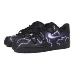 [Custom Spray-painted women's style with a lightning theme]  Air Force 1 Skateboarding Shoes Women's - Image 3