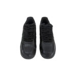 [Custom Female cashew flower black]  Air Force 1 Skateboarding Shoes Women's Low-top Black - Image 4