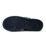 [Custom Women's electric silver chain]  Air Force 1 Skateboarding Shoes Women's Low-top Black/Sliver - Image 6