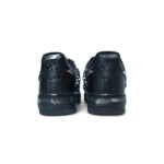 [Custom Women's electric silver chain]  Air Force 1 Skateboarding Shoes Women's Low-top Black/Sliver - Image 5