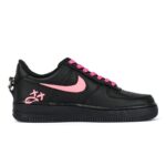 [Custom Women's low-top graffiti sneakers in black pink]  Air Force 1 Skateboarding Shoes Women's - Image 2