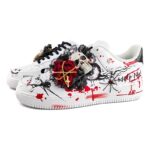 [Custom Gothic skeleton graffiti E]  Air Force 1 Skateboarding Shoes Women's - Image 3