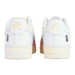 [Custom Women destroy cashews]  Air Force 1 Skateboarding Shoes Women's Low-top White/Green/Orange - Image 4