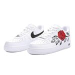 [Custom Retro red rose]  Air Force 1 Skateboarding Shoes Unisex - Image 3