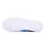[Custom Tie-dyed neon-lit city]  Air Force 1 Skateboarding Shoes Women's Low-top White/pink/blue - Image 5