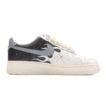[Custom Thick hemp rope for vintage motorcycles of the Air Force]  Air Force 1 Skateboarding Shoes Women's Low-top White/black/gray - Image 2