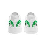 [Custom Flowers are red and grass is green]  Air Force 1 Skateboarding Shoes Women's Low-top White/black - Image 4