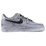 [Custom 520 Gothic Dark]  Air Force 1 Skateboarding Shoes Women's Low-top Black/grey/white - Image 2