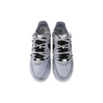 [Custom 520 Gothic Dark]  Air Force 1 Skateboarding Shoes Women's Low-top Black/grey/white - Image 4