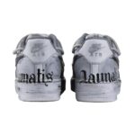 [Custom 520 Gothic Dark]  Air Force 1 Skateboarding Shoes Women's Low-top Black/grey/white - Image 5