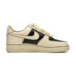 [Custom Female coffee dye black coffee A-BOX]  Air Force 1 Skateboarding Shoes Women's Low-top Beige Black Blue - Image 2