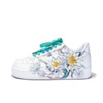 [Custom Lotus emerging from water]  Air Force 1 Skateboard Shoes Women's Low-Top - Image 6