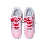 [Custom Exotic Silver Wolf]  Air Force 1 Skateboarding Shoes Women's Low-top - Image 3