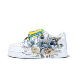 [Custom Flower oil painting]  Air Force 1 Skateboard Shoes Women's Low-Top - Image 6