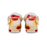 [Custom The Night of All Souls for women]  Air Force 1 Skateboarding Shoes Women's Low-top Orange/red/white - Image 4