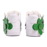 [Custom Women's green small flowers]  Air Force 1 Skateboarding Shoes Women's - Image 4