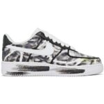 [Custom Hand-drawn style]  Air Force 1 Skateboard Shoes Women's Low-Top White/Black - Image 2