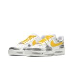 [Custom Egg yolk pie]  Air Force 1 Skateboard Shoes Women's Low-Top Yellow/White - Image 3
